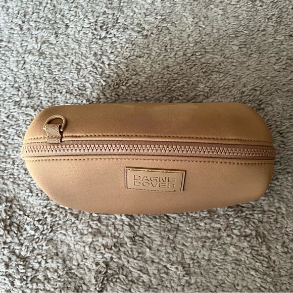 Dagne Dover Hunter Neoprene Toiletry Bag In Camel, Size Small - Picture 7 of 9